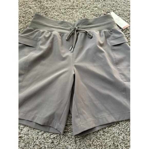 CALIA Women's Truelight Cargo Bermuda Short Elastic Wasit Pockets Gray Small - Picture 7 of 16